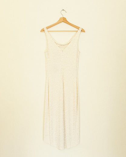Creme Beaded Dress