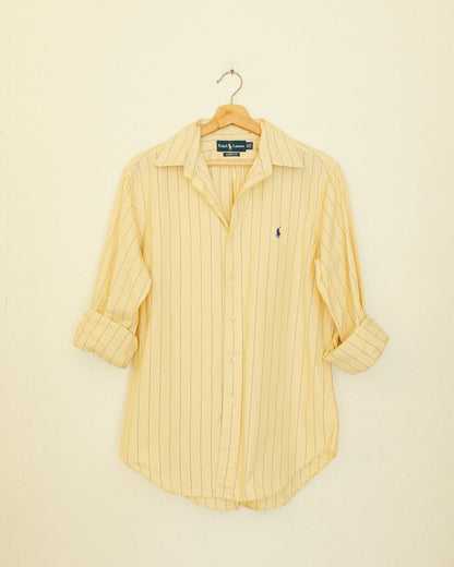 Boyfriend Button Up - Polo Stripe