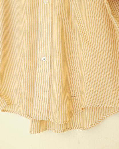 Boyfriend Button Up - Gold Pinstripe
