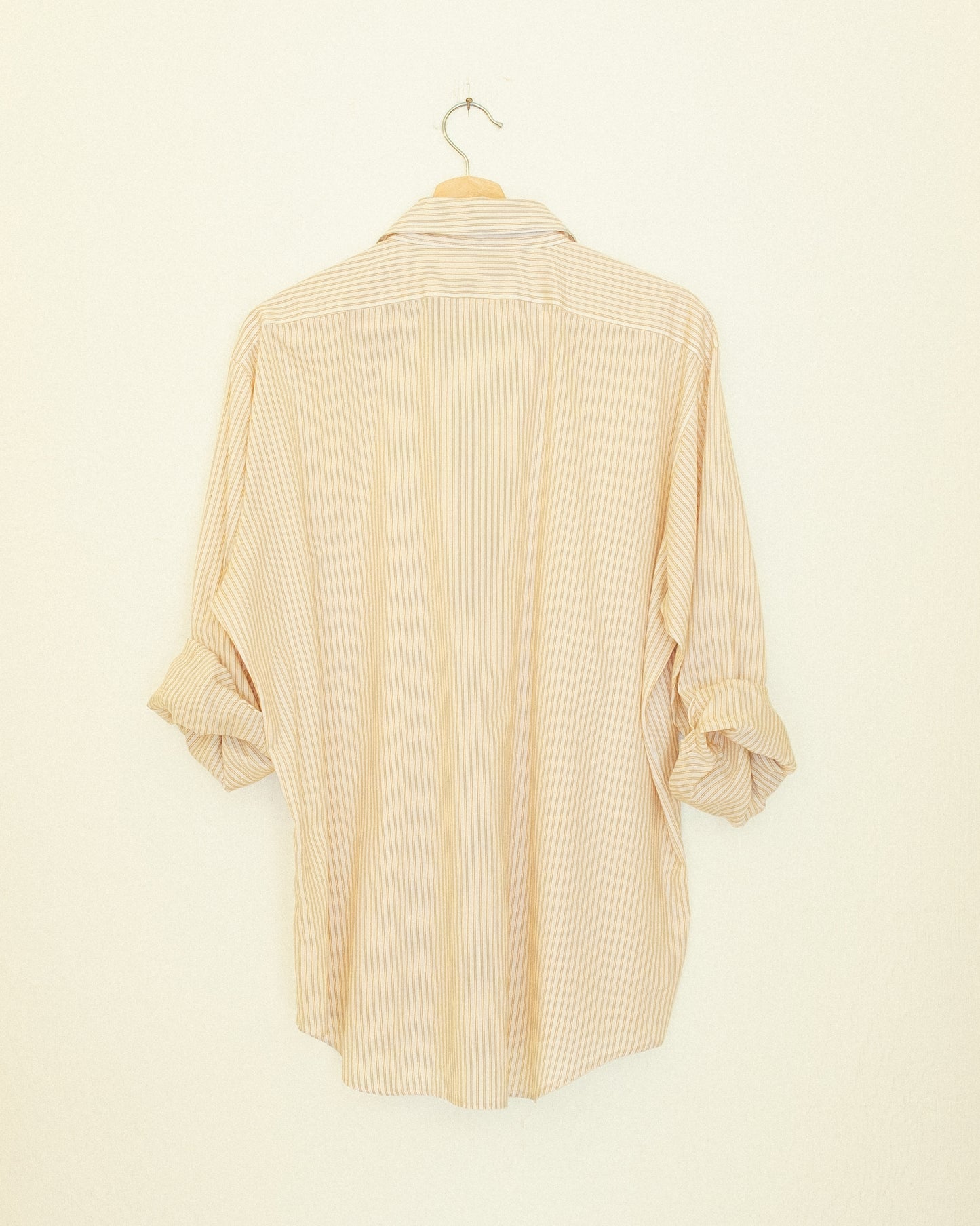 Boyfriend Button Up - Gold Pinstripe