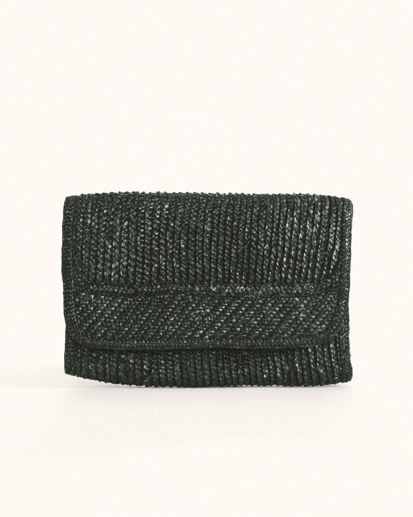 Black Straw Clutch