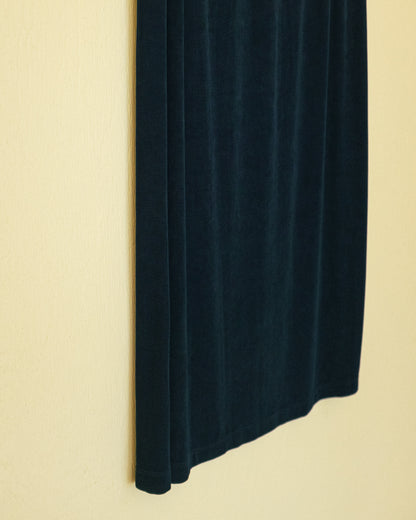 Navy Slinky Skirt