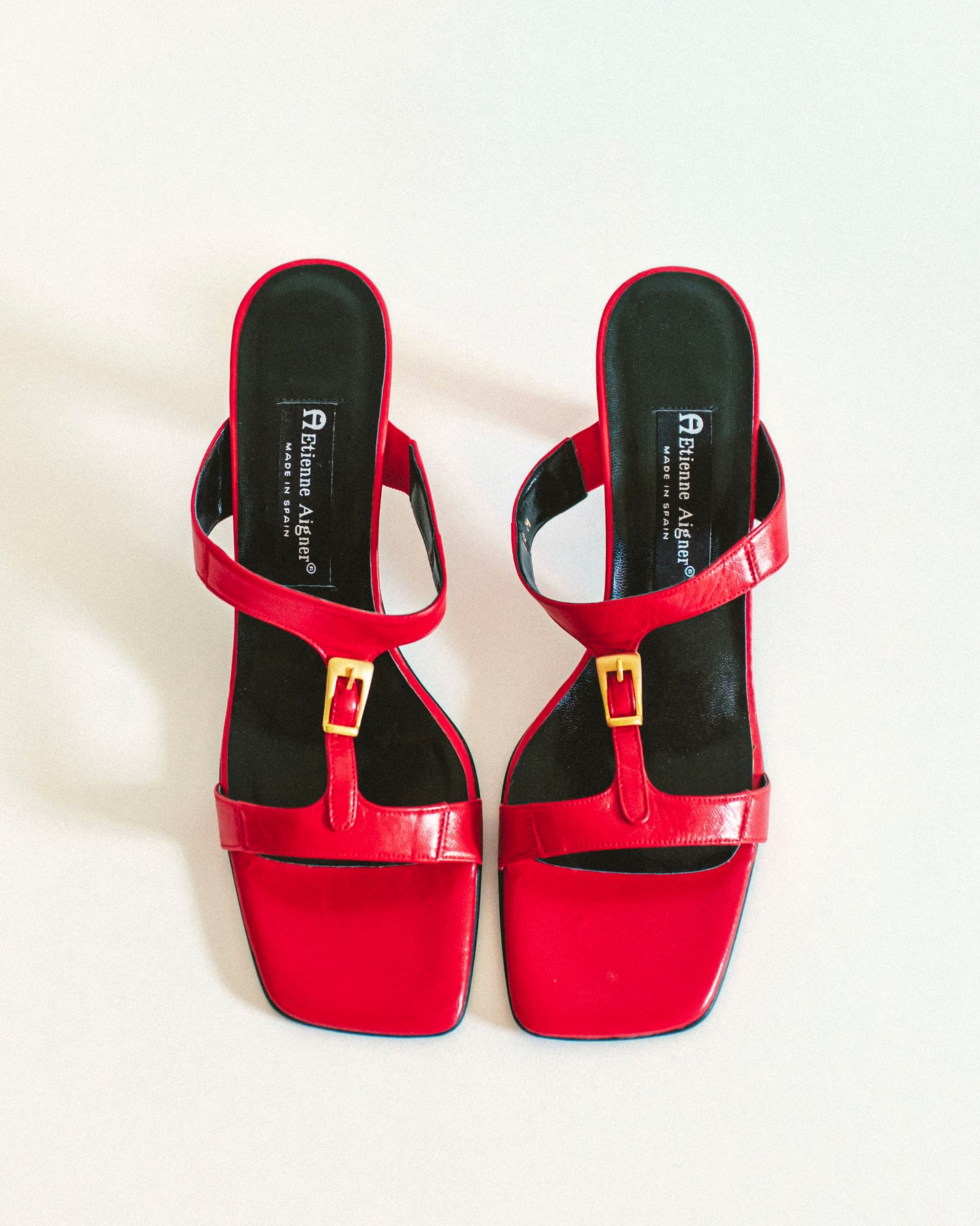 Buckle Block Sandals 10