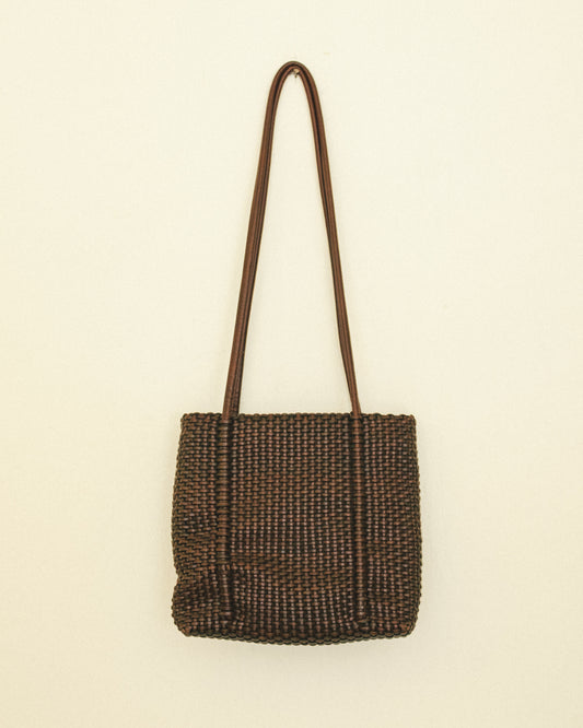 Braided Umber Shoulder Bag