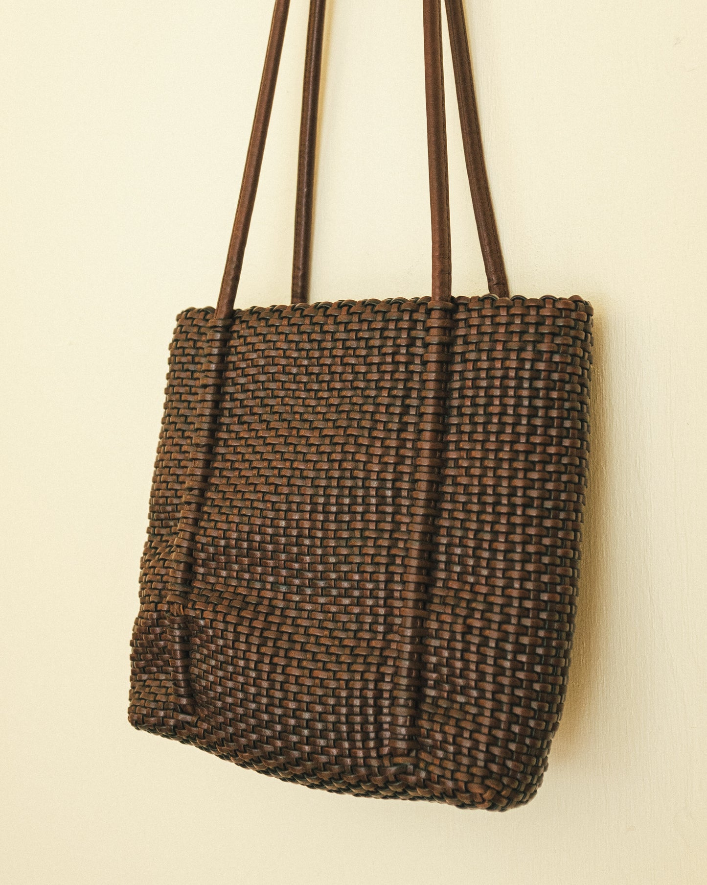 Braided Umber Shoulder Bag