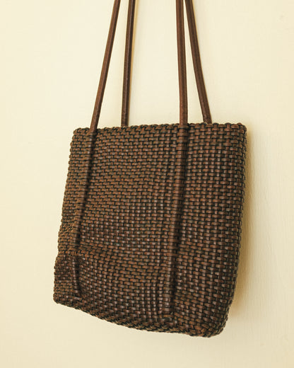 Braided Umber Shoulder Bag