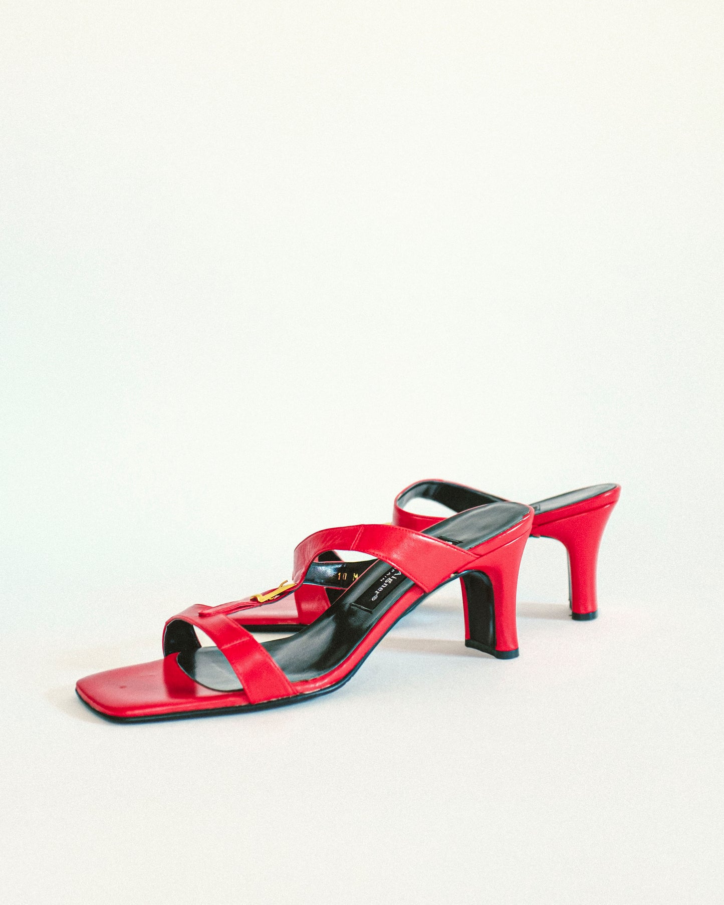 Buckle Block Sandals 10