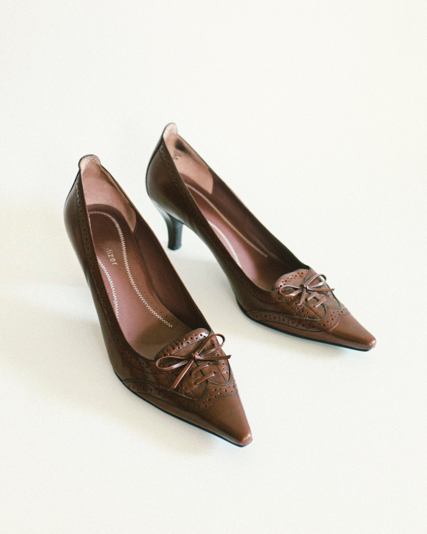 Chocolate Lace Up Pumps 8.5