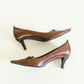 Chocolate Lace Up Pumps 8.5