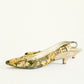 Gold Brocade Slingbacks 6.5