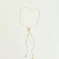 Zipper Lariat Necklace