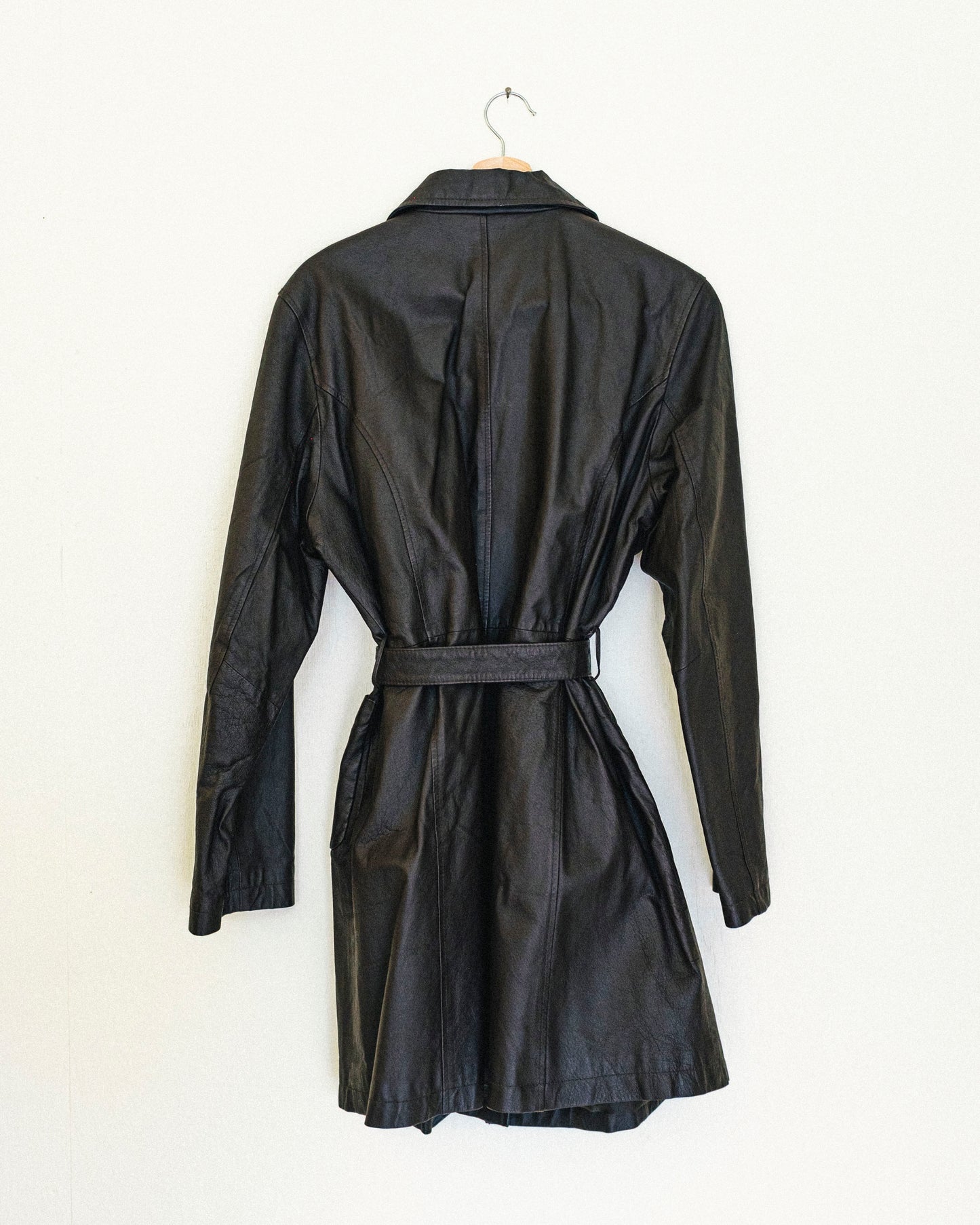 Chocolate Leather Trench