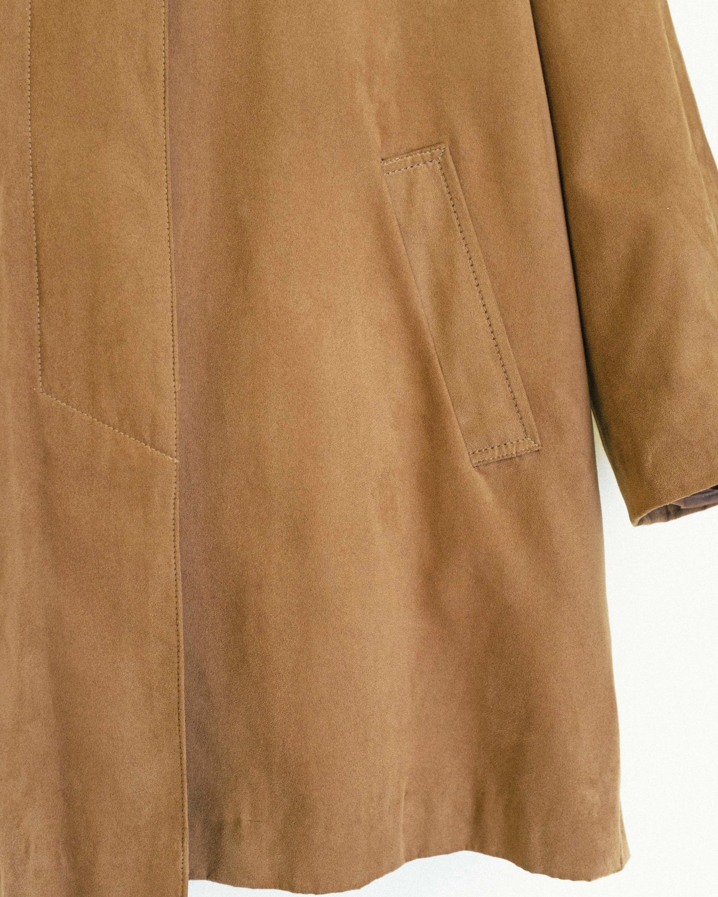 90's Microsuede Coat