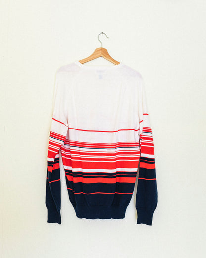70's Red Stripe Sweater