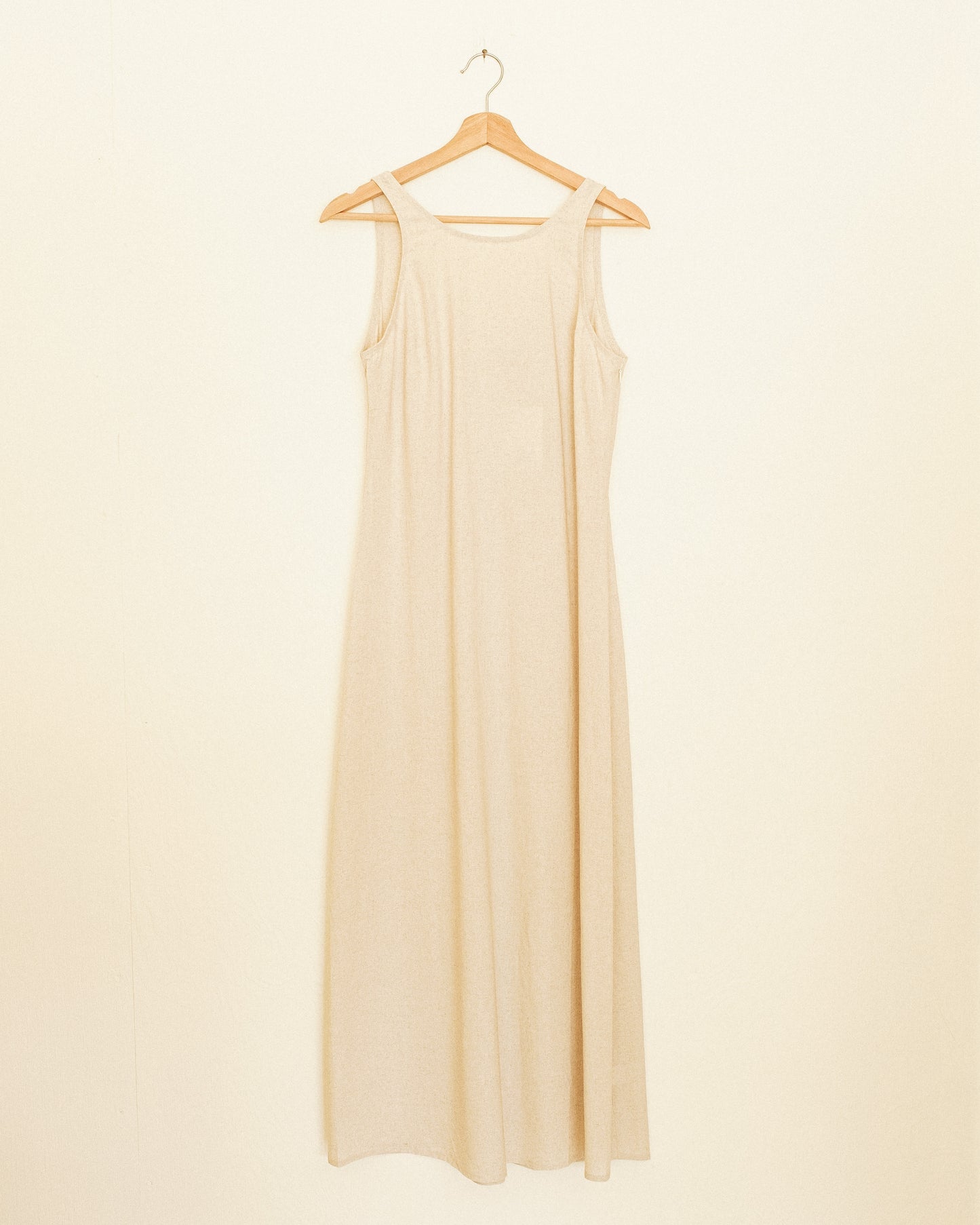 Linen Midi Dress - Oatmeal