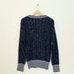 70's Navy Fleck Sweater