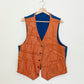 Patchwork Leather Vest