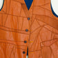 Patchwork Leather Vest