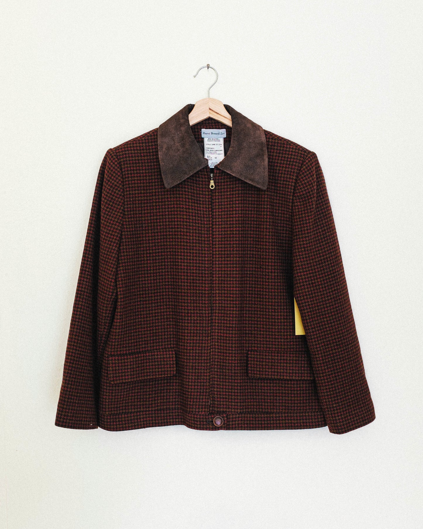 Cherry Houndstooth Jacket