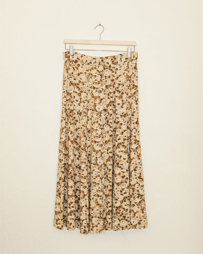 Neutral Rosette Skirt