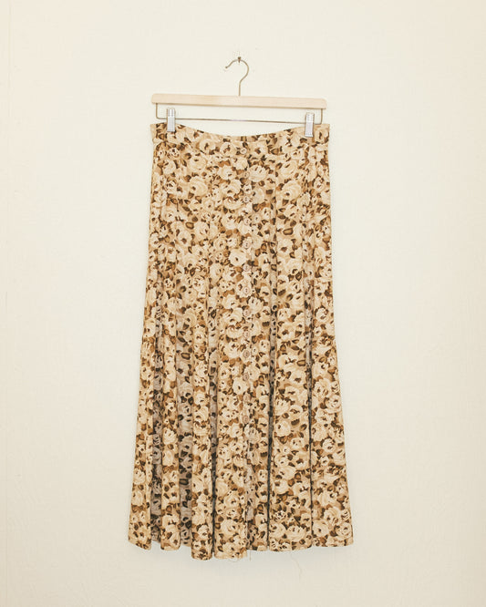 Neutral Rosette Skirt