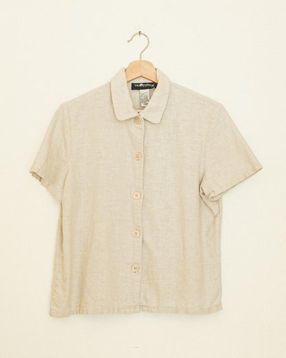 Linen Button Top