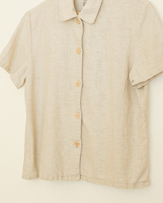 Linen Button Top