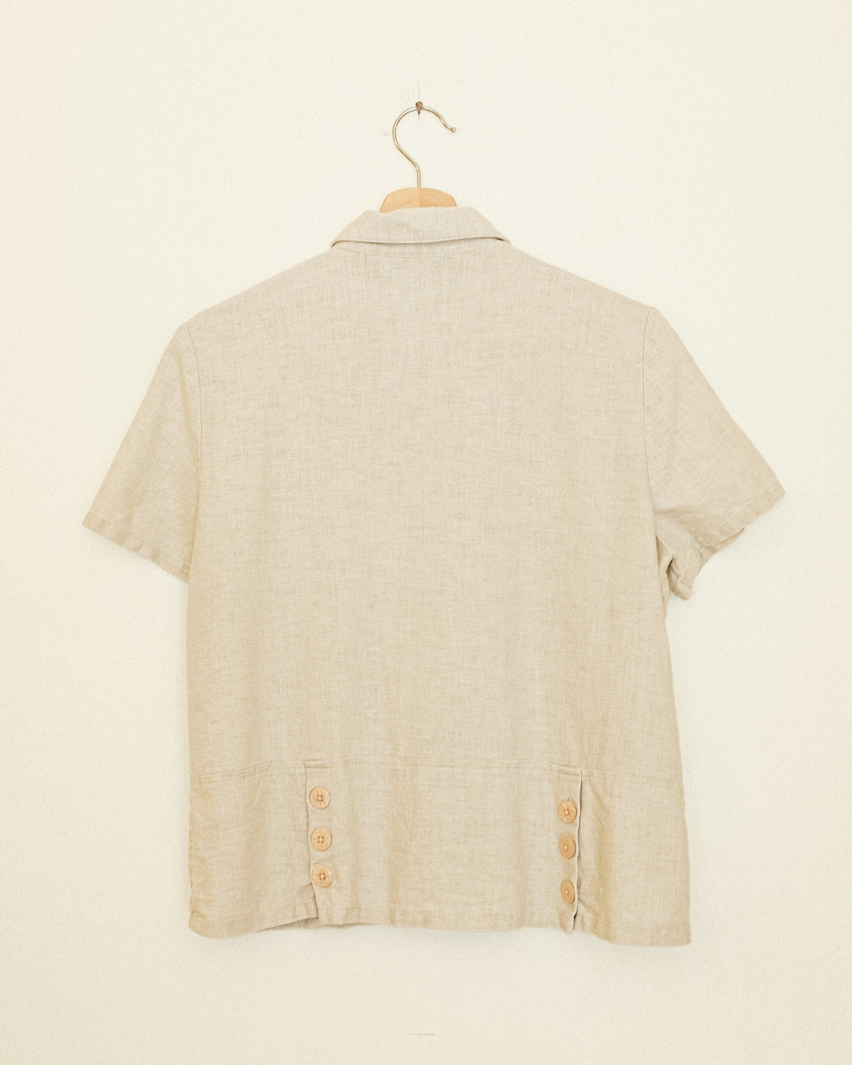 Linen Button Top