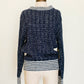 70's Navy Fleck Sweater