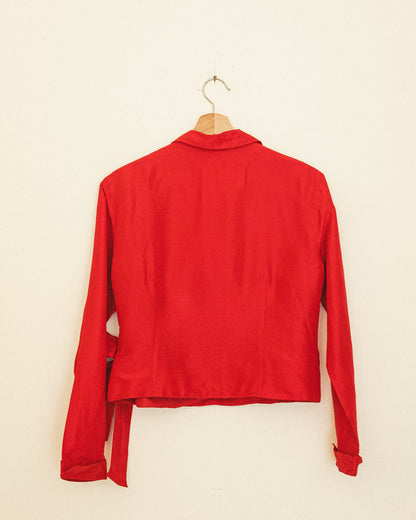 Silk Wrap Blouse