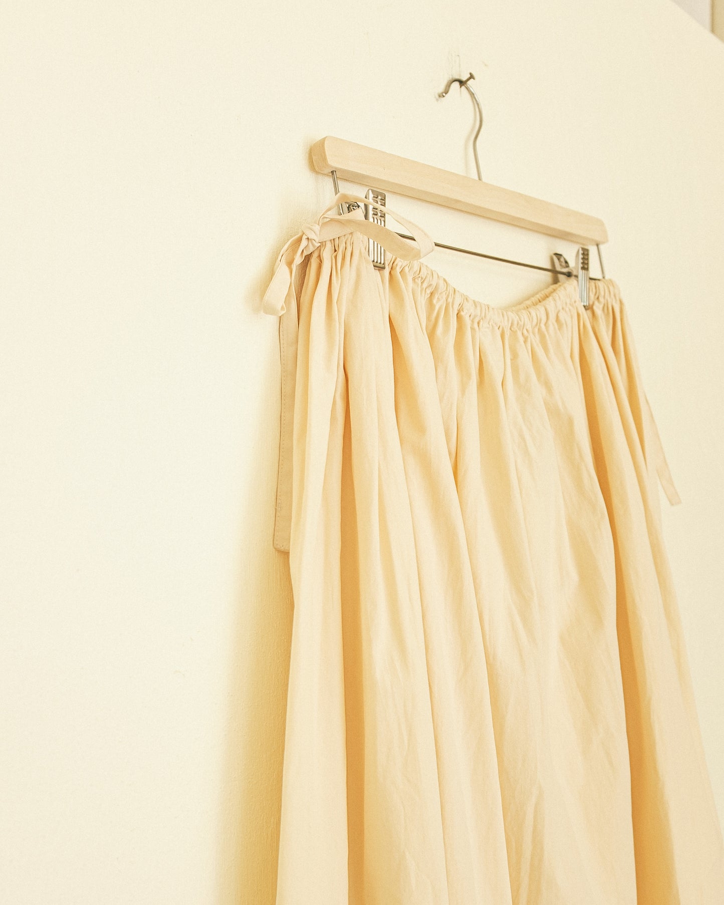 Poplin Midi Skirt - Ivory