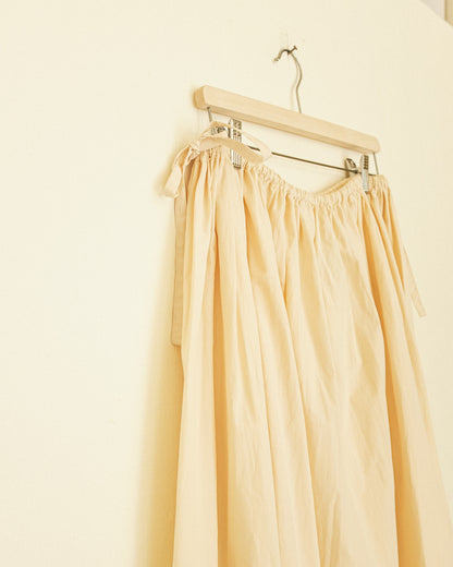 Poplin Midi Skirt - Ivory