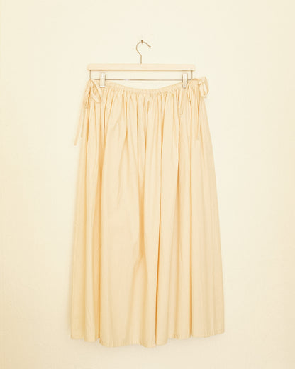 Poplin Midi Skirt - Ivory