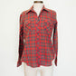 Brick Tartan Plaid Button Up