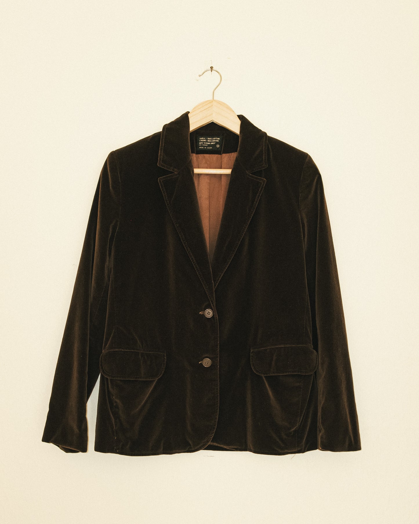 Cocoa Velvet Blazer