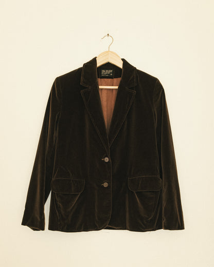 Cocoa Velvet Blazer