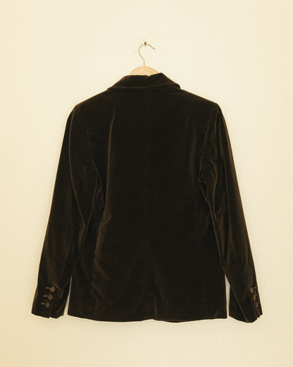 Cocoa Velvet Blazer