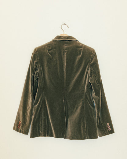 Fog Velvet Blazer