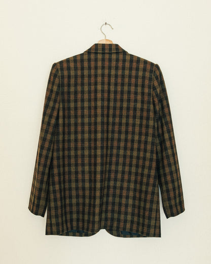 Olive Plaid Blazer
