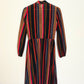 70's Cocoa Stripe Dress