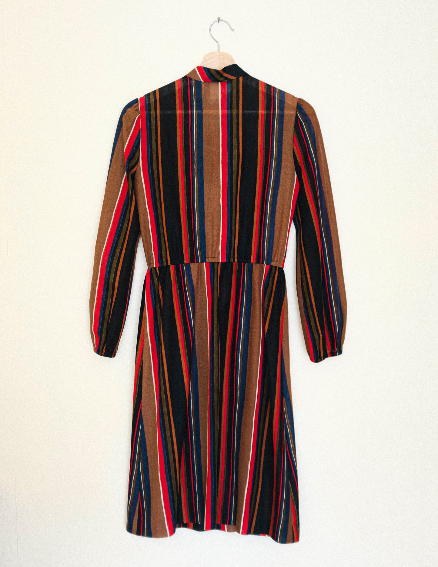 70's Cocoa Stripe Dress