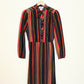 70's Cocoa Stripe Dress