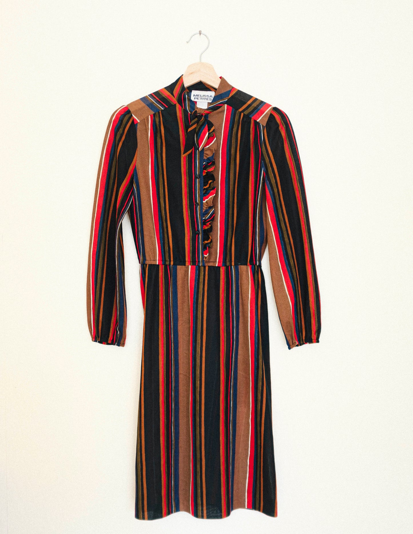 70's Cocoa Stripe Dress