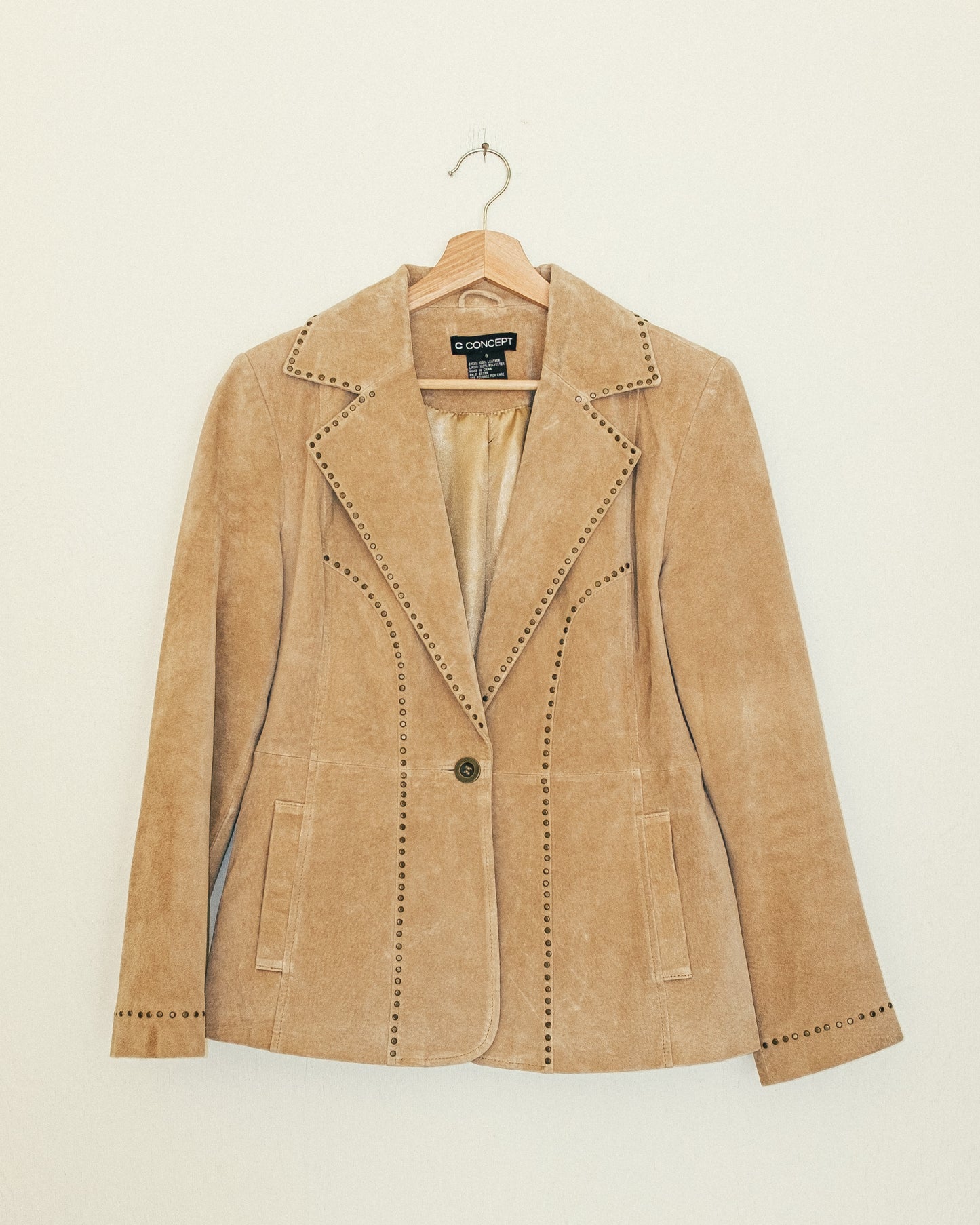 Studded Suede Blazer