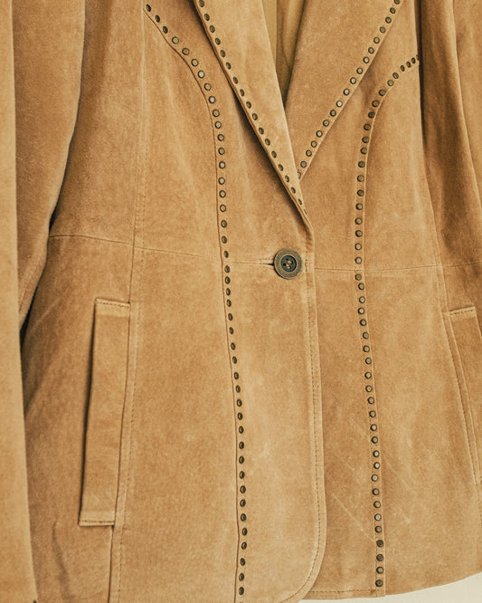 Studded Suede Blazer