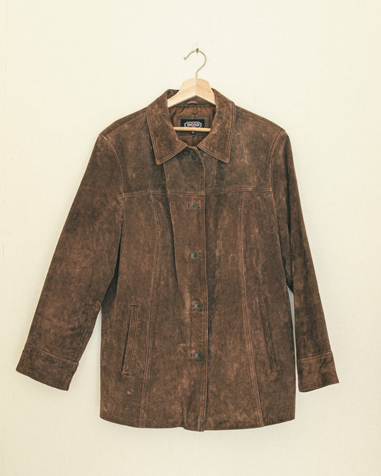 Coffee Suede Jacket