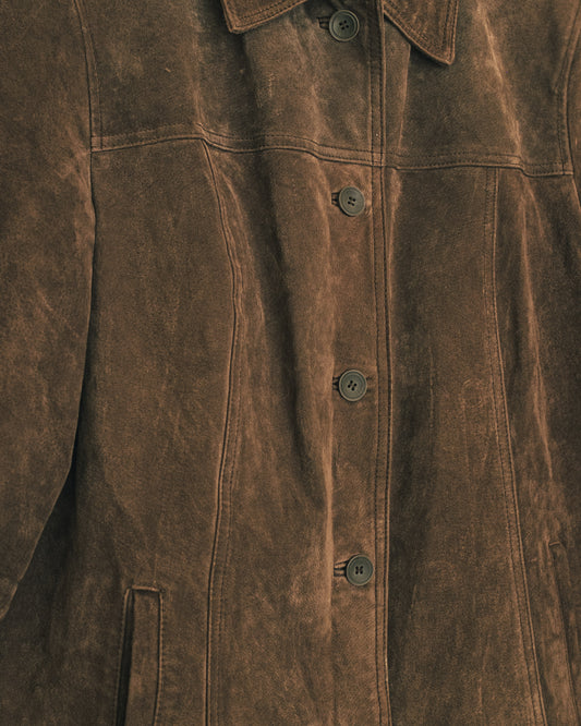 Coffee Suede Jacket