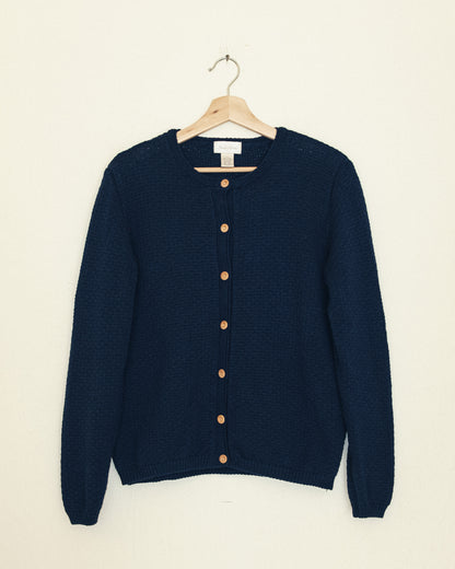 Navy Cardigan Sweater