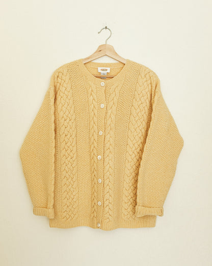 Yellow Wool Cardigan