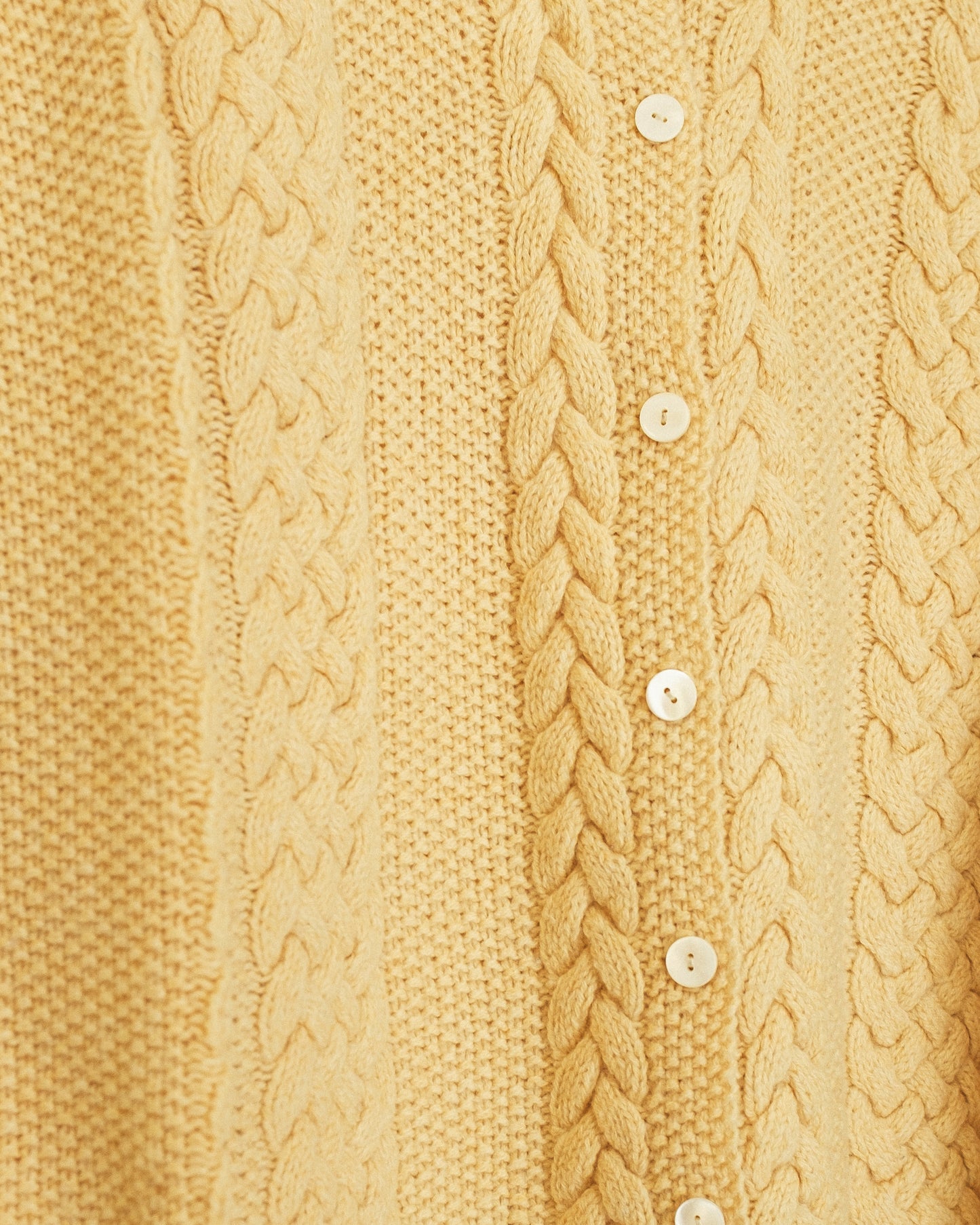 Yellow Wool Cardigan